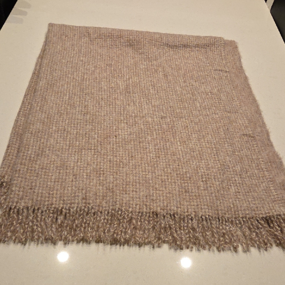 Cozy Tan Throw Blanket